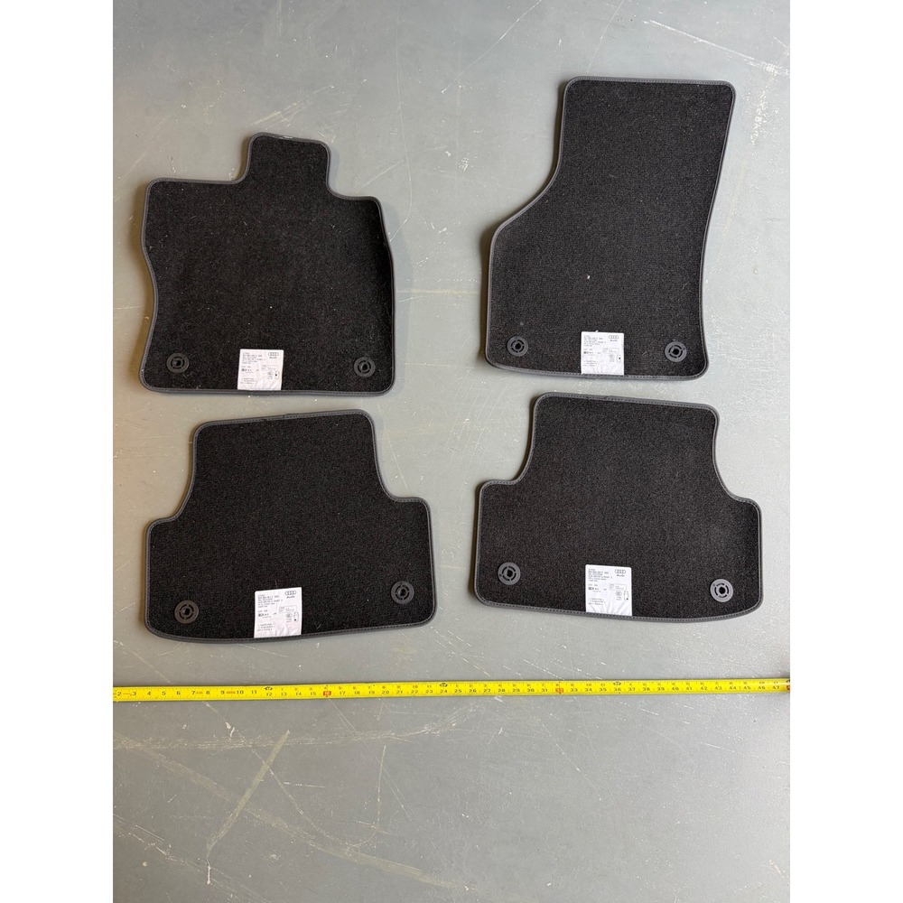 Audi AQ5 8V Carpet Floor Mats Set Black OEM 8V4864451C 2015-2020 Front Rear